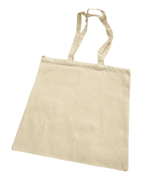 Eco Bag long Handle 100% 5oz Cotton Natural - The Magic Touch