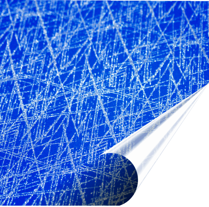 Reflectra Plotfoil Scratch Royal Blue And Silver 320x480mm The Magic